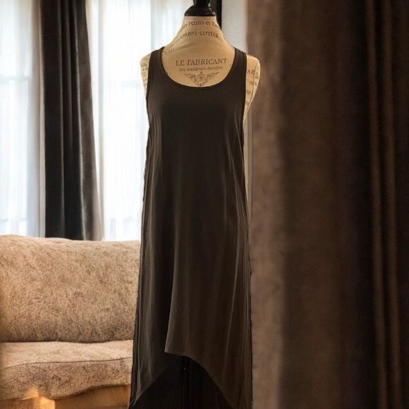 Hard Tail racer back grey dress. Great after yoga. For the beach. For the pool. - Picture 14 of 16